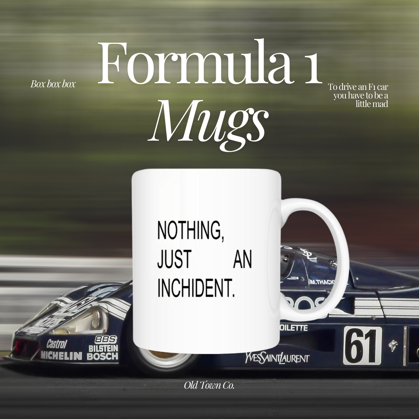 F1 mugs