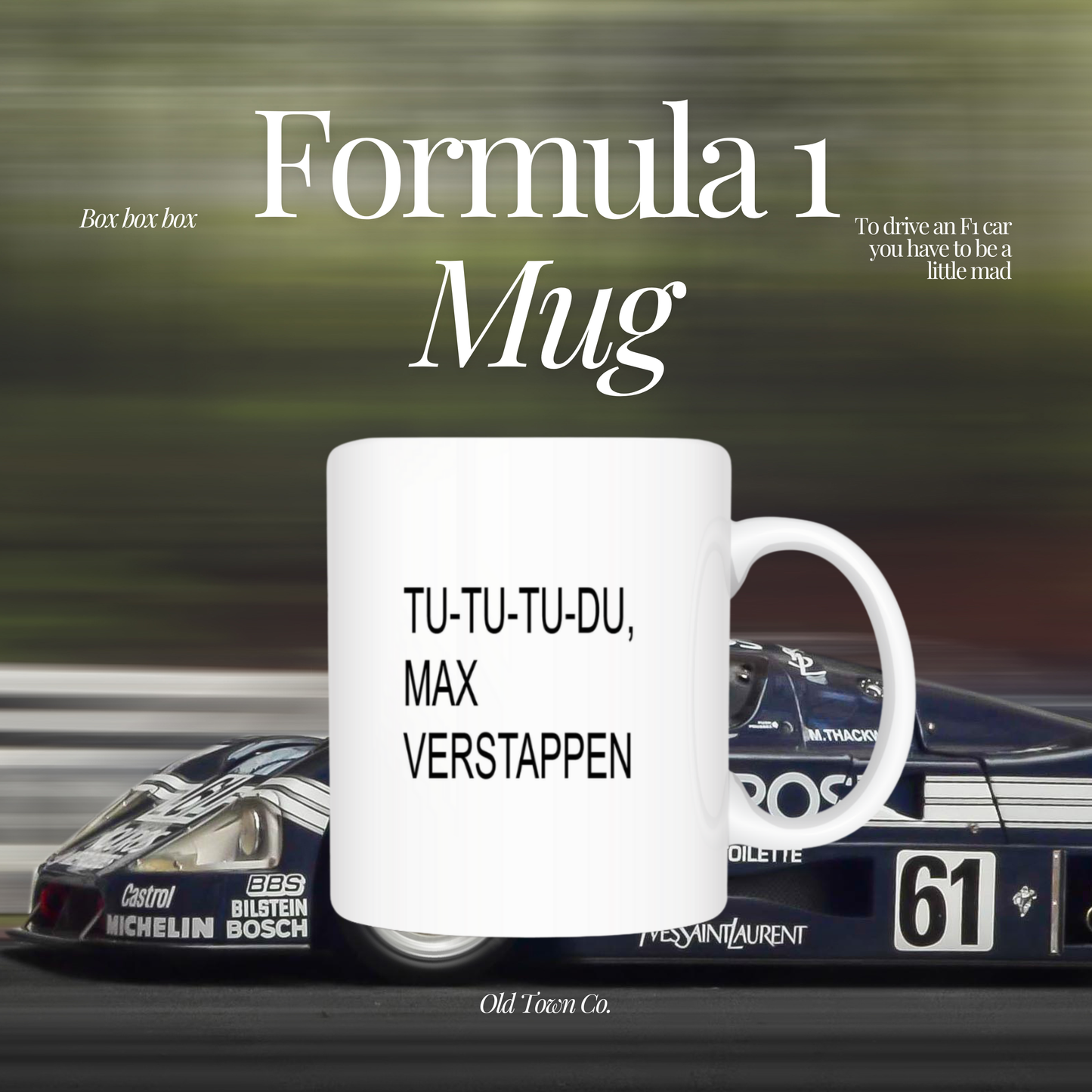 F1 mugs